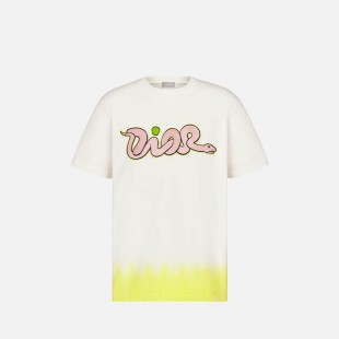 디올 DIOR AND KAWS 티셔츠, 캐주얼 핏 【매장-210만원대】