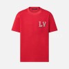 루이비통 코튼 피케 티셔츠 위드 엠브로이더드 LV 패치 【매장-180만원대】