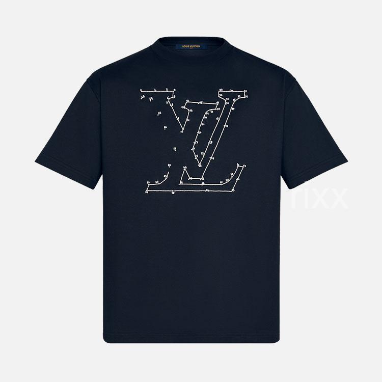 루이비통 LV 스티치 프린트 앤드 엠브로이더드 티셔츠 【매장-100만원대】