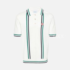 카사블랑카 테니스 클럽 골지 니트 폴로 셔츠 【매장-140만원대】