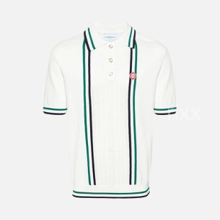 카사블랑카 테니스 클럽 골지 니트 폴로 셔츠 【매장-140만원대】