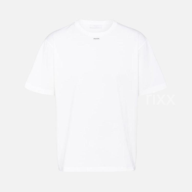 프라다 스트레치 코튼 티셔츠 【매장-130만원대】