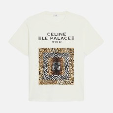 셀린느 LE PALACE 코튼 저지 루즈 반소매 티셔츠 【매장-110만원대】