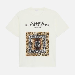 셀린느 LE PALACE 코튼 저지 루즈 반소매 티셔츠 【매장-110만원대】