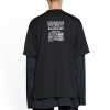 발렌시아가 블랙 앤 화이트 Care Label 미디엄 핏 티셔츠 【매장-100만원대】
S