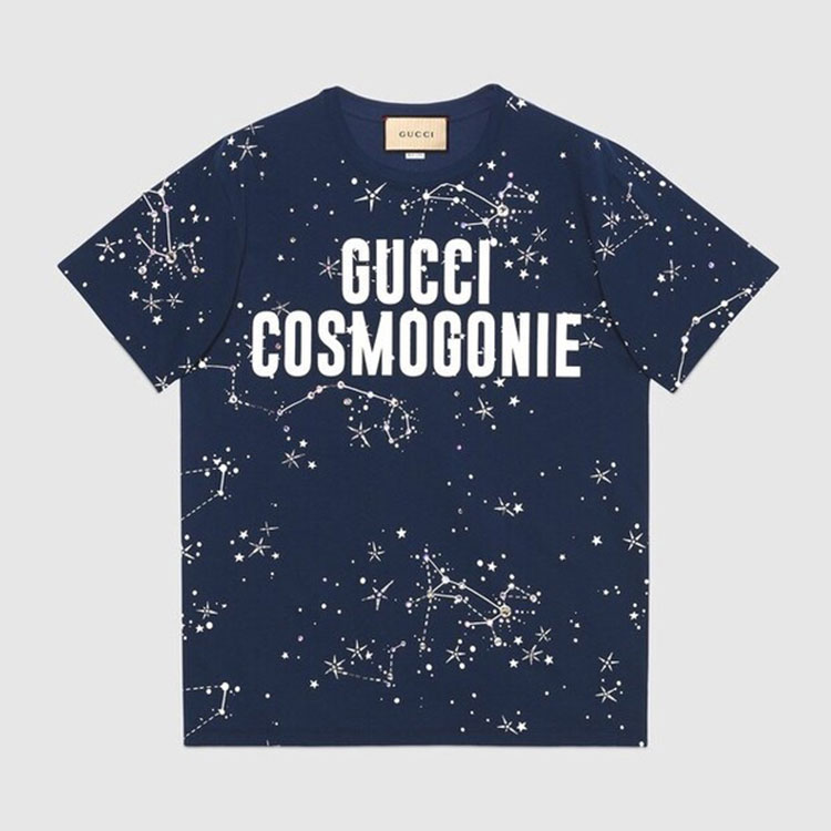 구찌 Cruise 2023 Gucci Cosmogonie 코튼 저지 티셔츠 【매장-230만