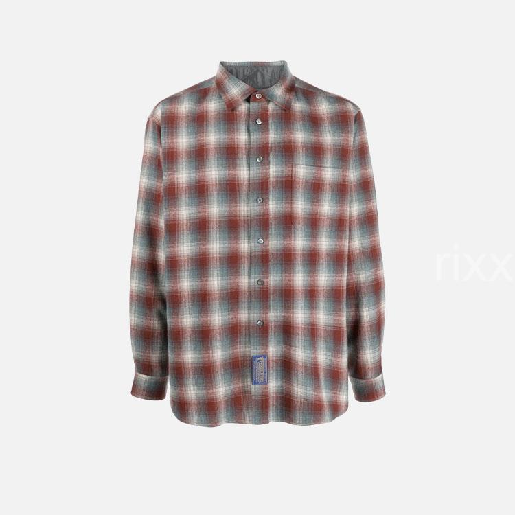 메종 마르지엘라 플레이드 체크 패널 셔츠 【매장-130만원대】