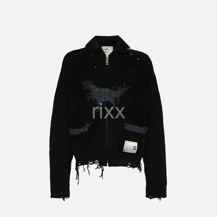 메종 미하라 다이노소어 인타르시아 디스트레스드 가디건 【매장-160만원대】