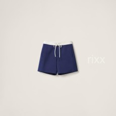 미우미우 드로스트링 클로저 새틴 쇼츠 【매장-250만원대】